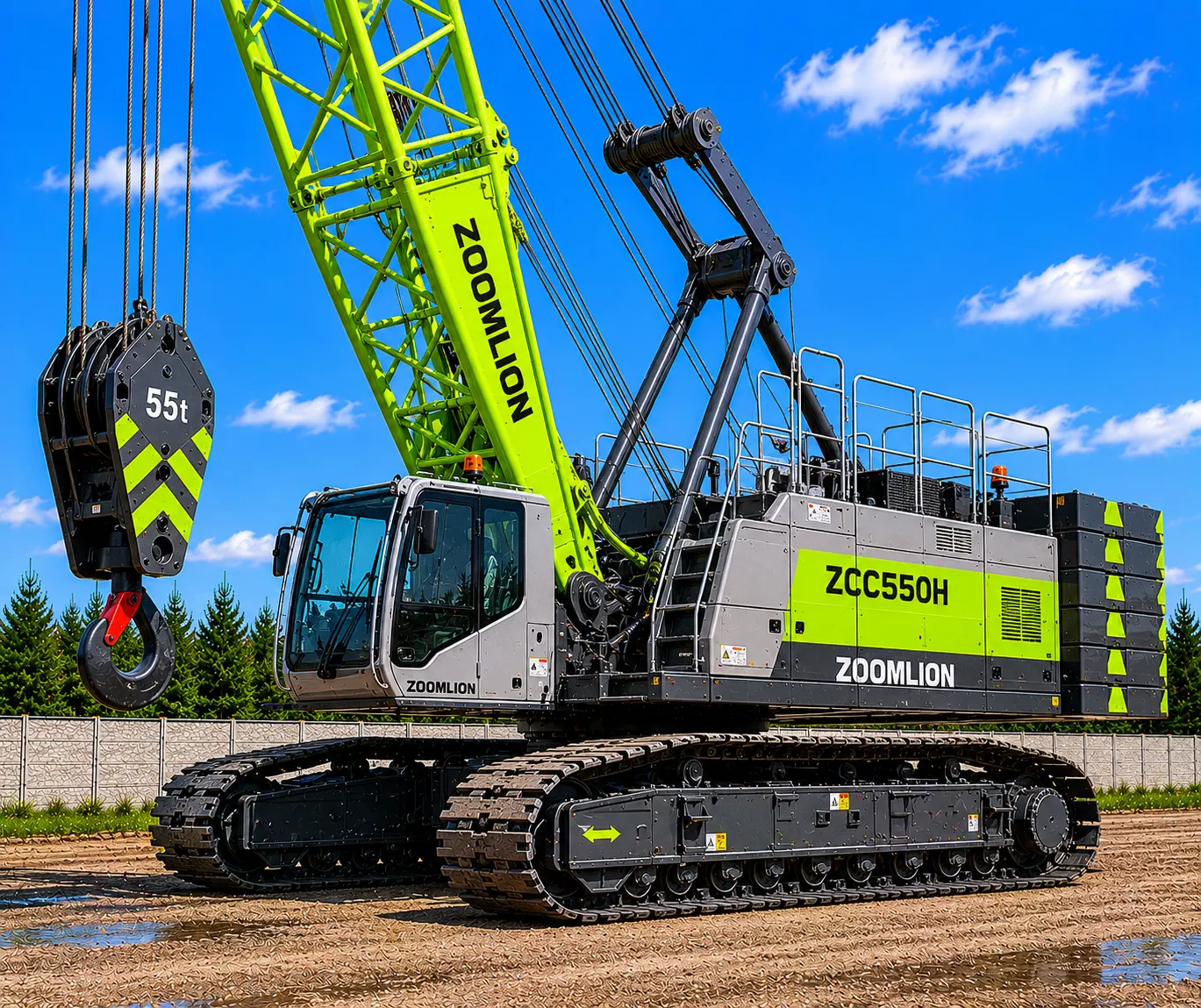 Гусеничный кран Zoomlion ZCC550H 55 тонн в аренду